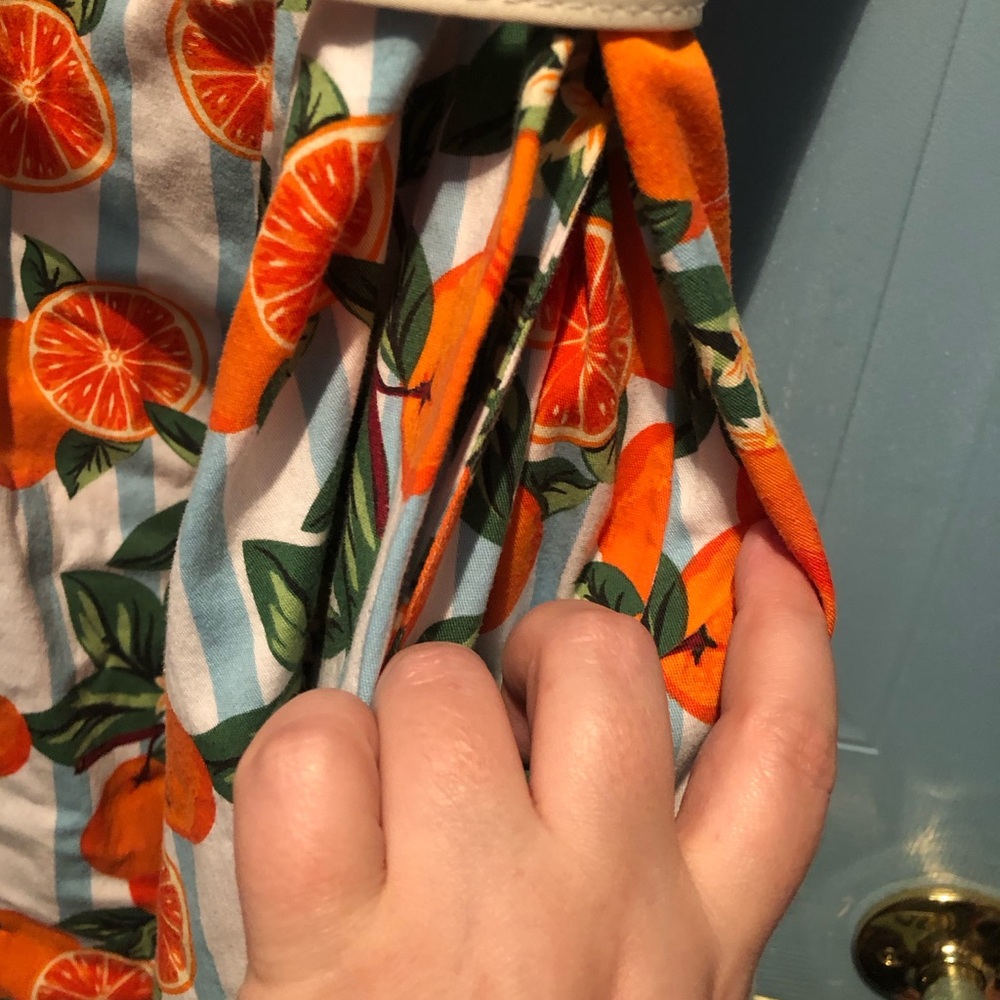 MODCLOTH x COLLECTIF Citrus Orange Blossom Stripe Swing Dress - Picture 5 of 11
